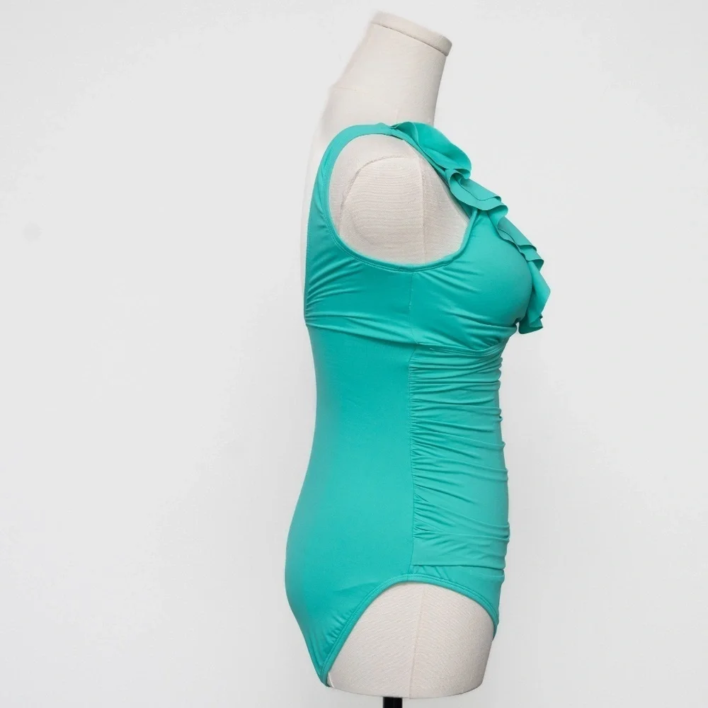 Lauren Ralph Lauren Beach Club Ruffle One Piece Swimsuit‎